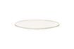 Miniatura Leggero plato llano de porcelana blanca 1