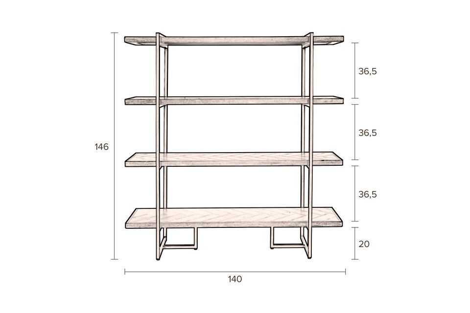 Librería de madera de roble Class - 17