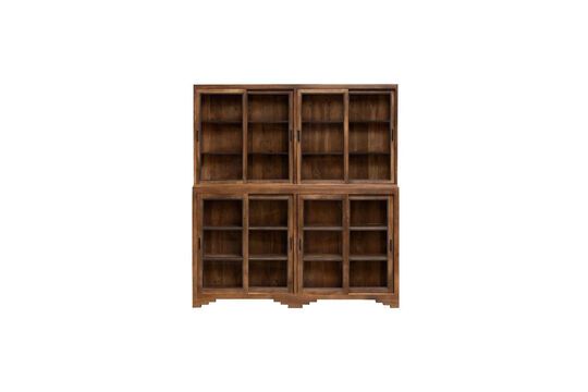 Librería de madera oscura Anatole Clipped