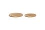 Miniatura Lote de 2 tablas de cortar redondas Monarch de roble claro Clipped