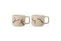 Miniatura Lote de 2 tazas de gres marrón Harlow Clipped