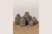 Miniatura Lote de 5 jarrones de terracota gris H35 1