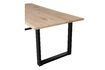 Miniatura Mesa 180x90 roble macizo beige con patas en forma de U Tablo 2