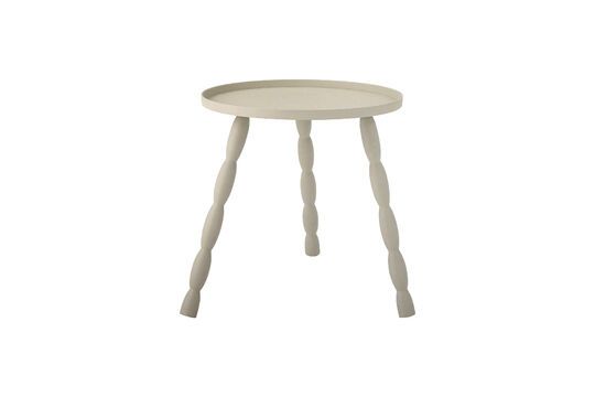 Mesa auxiliar de aluminio beige Soffy Clipped