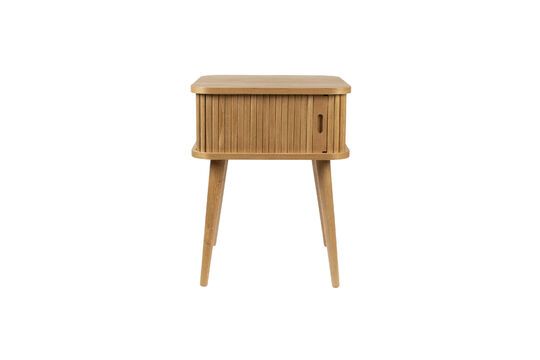 Mesa auxiliar de madera beige Barbier Clipped