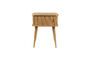 Miniatura Mesa auxiliar de madera beige Barbier Clipped