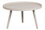 Miniatura Mesa auxiliar de madera beige Mesa Clipped