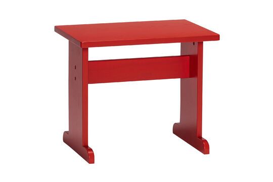 Mesa auxiliar de madera de fresno rojo Play Clipped