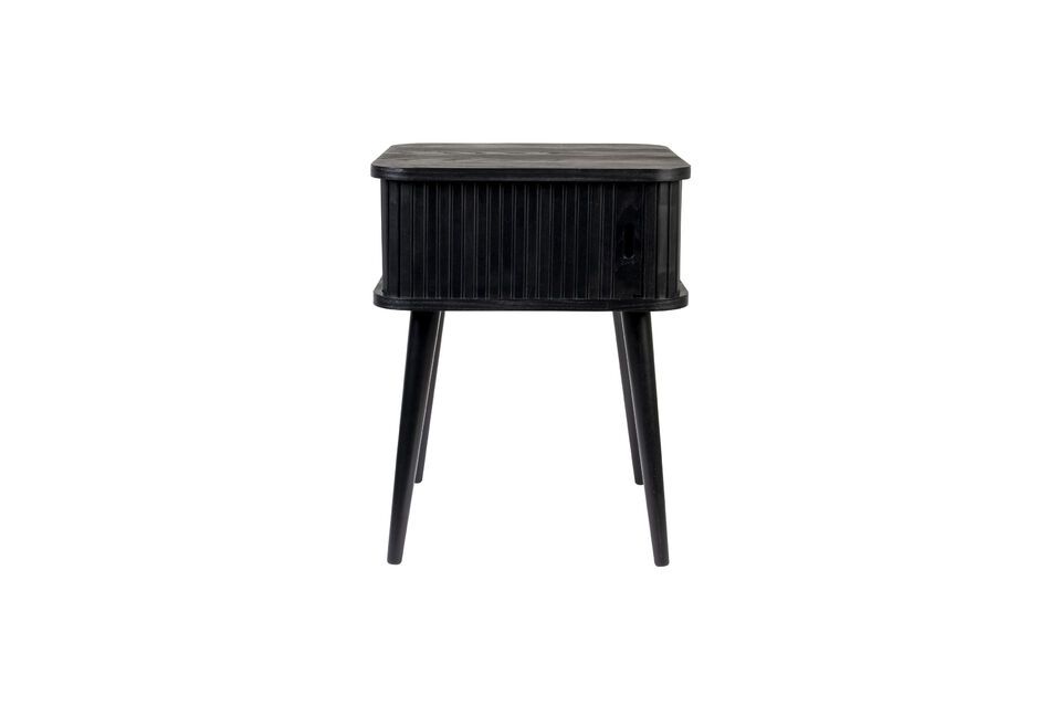 Mesa auxiliar de madera negra Barbier Zuiver