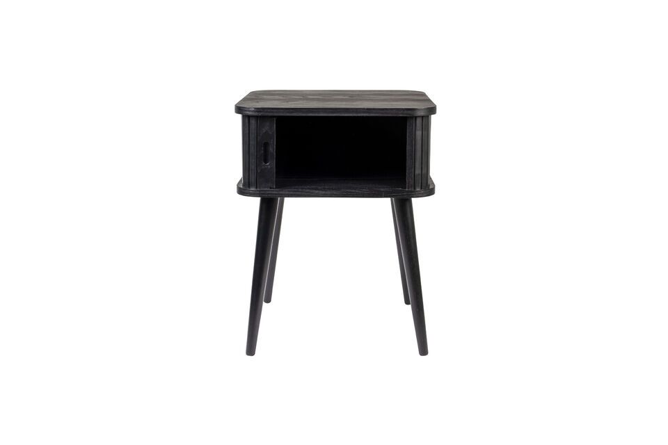 Mesa auxiliar de madera negra Barbier - 6