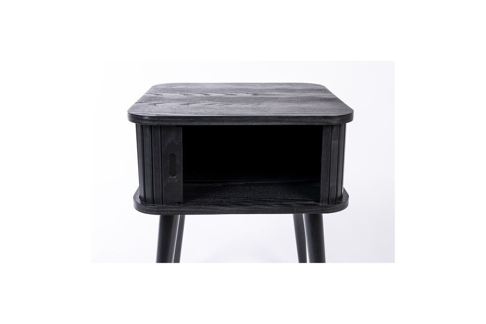 Mesa auxiliar de madera negra Barbier - 7