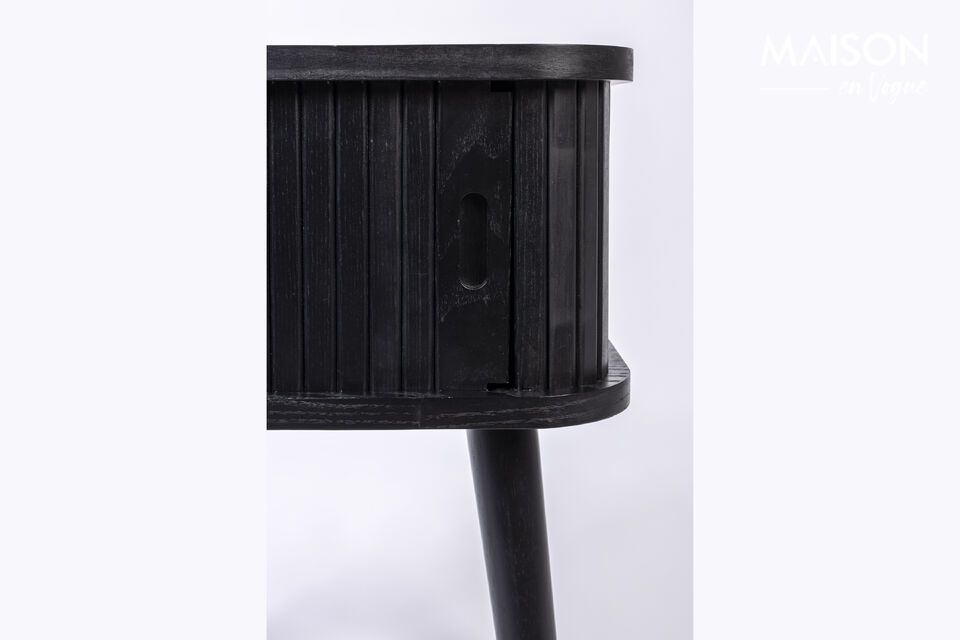 Mesa auxiliar de madera negra Barbier - 1