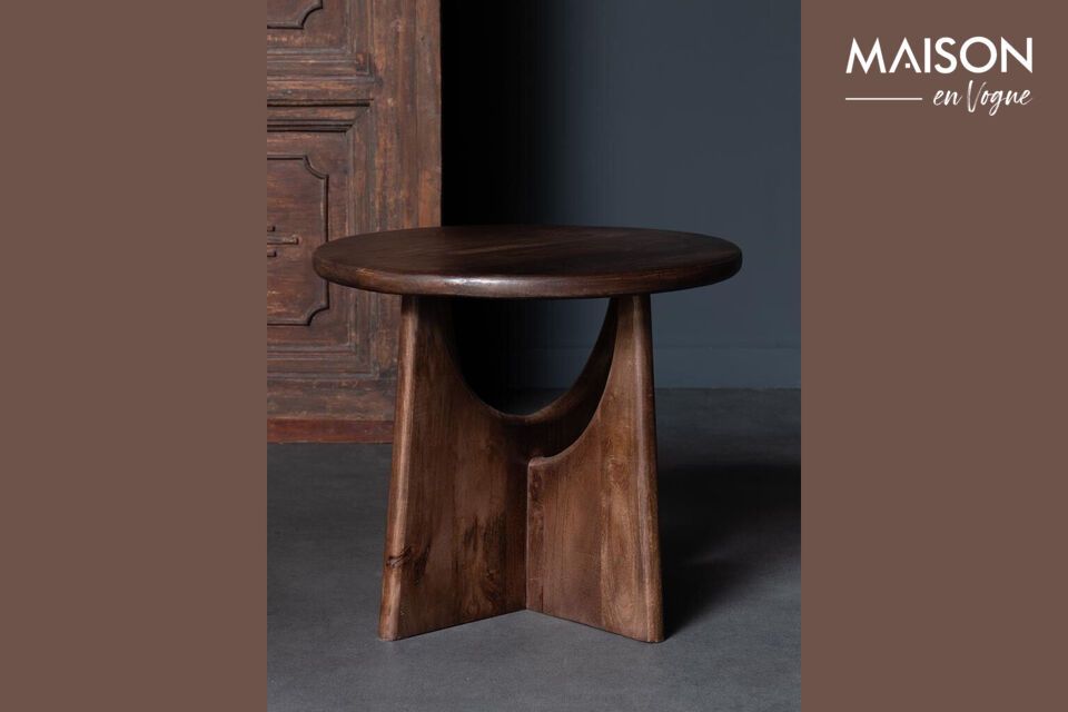 Mesa auxiliar de madera oscura Faure Chehoma