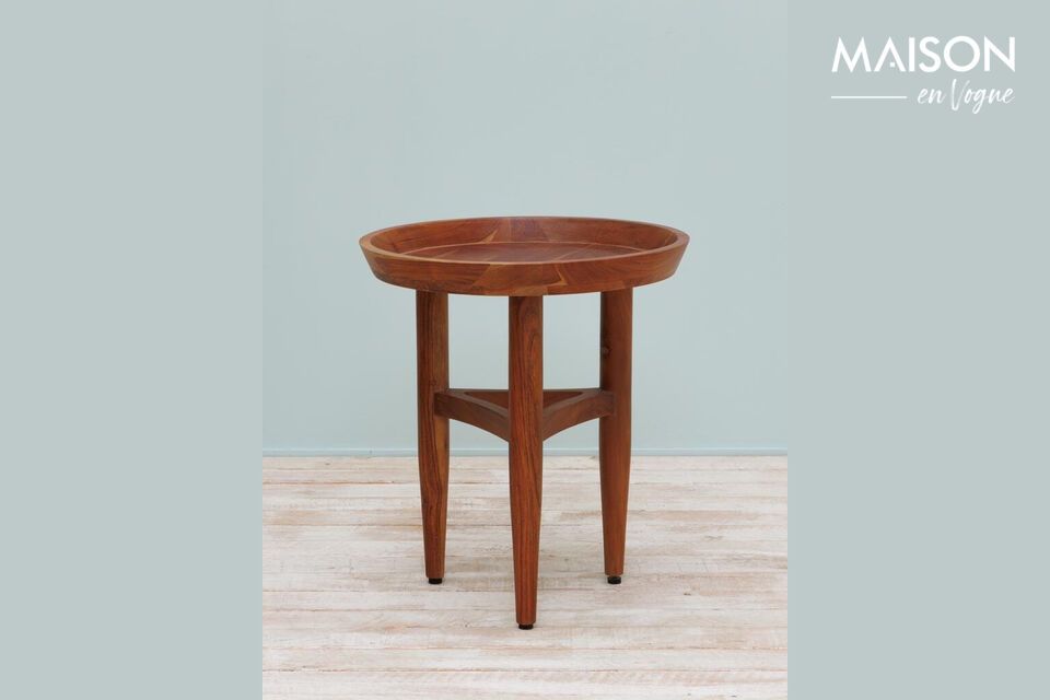 Mesa auxiliar de madera oscura Manila Chehoma