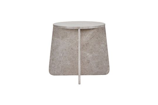 Mesa auxiliar de mármol beige Marb Clipped