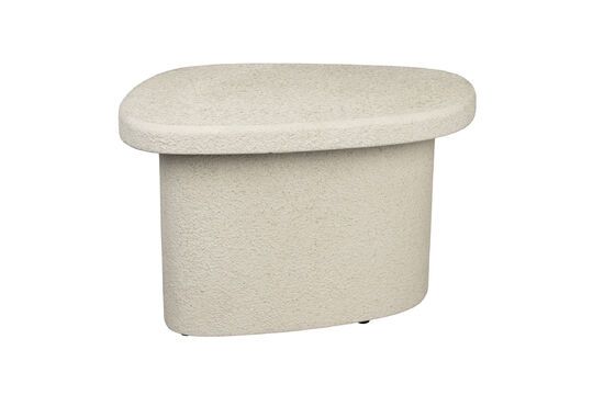 Mesa auxiliar de mármol beige Veda