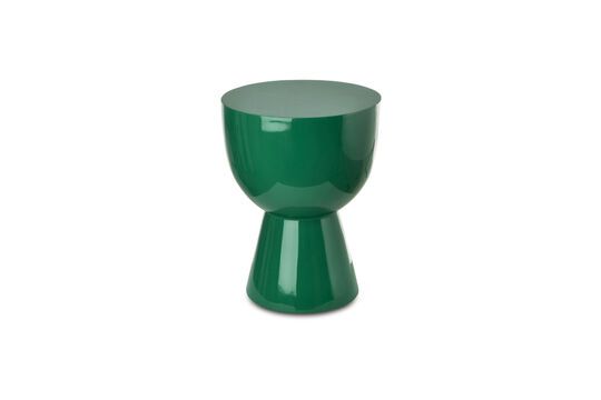 Mesa auxiliar de poliéster verde Tip Tap Clipped