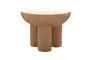 Miniatura Mesa auxiliar de resina beige Clipped