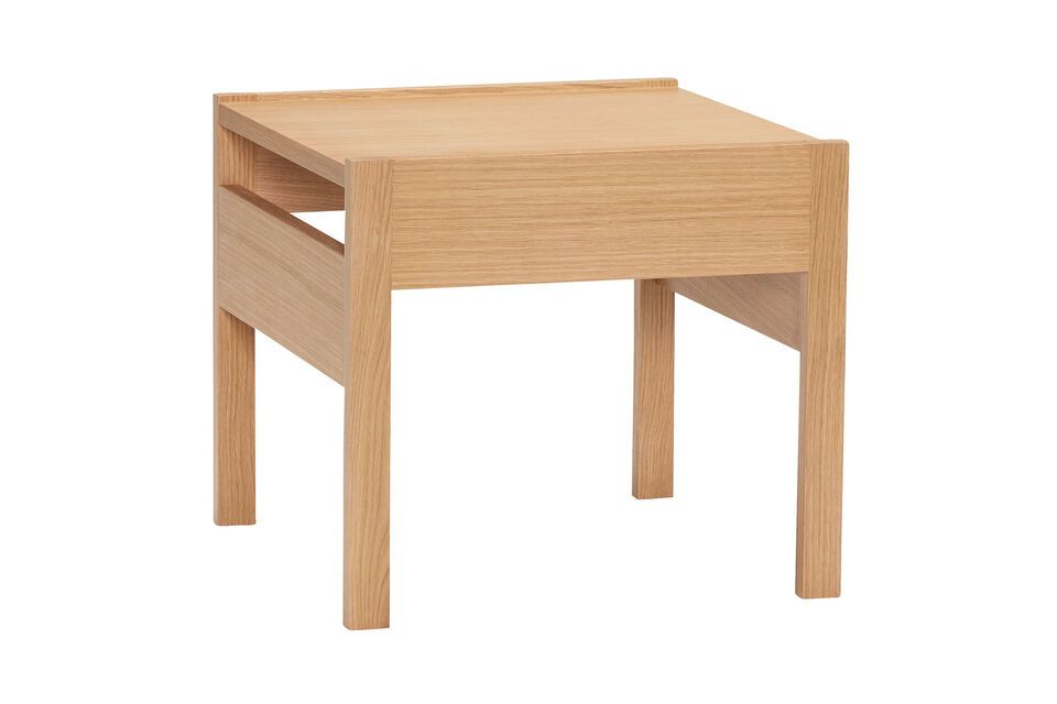 Mesa auxiliar Forma de madera clara Hübsch