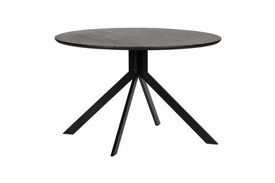 Mesa de acero y madera negra Bruno