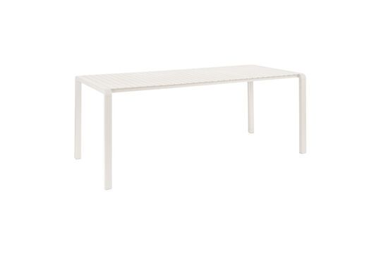 Mesa de aluminio blanco Vondel Clipped