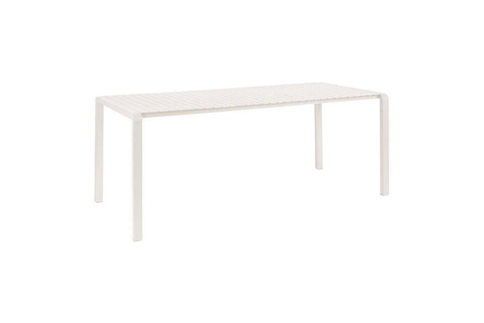 Mesa de aluminio blanco Vondel Zuiver