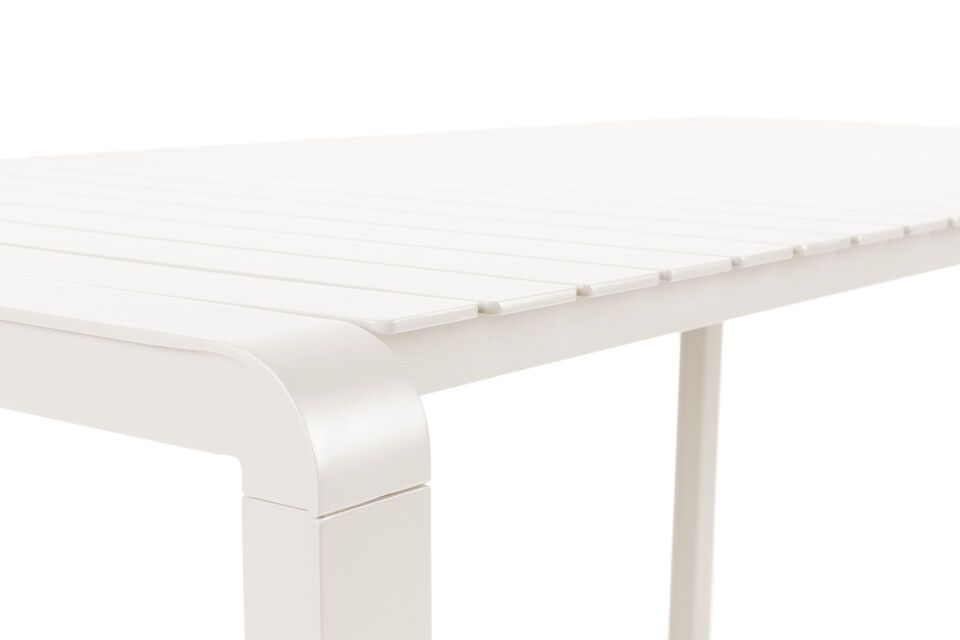 Mesa de aluminio blanco Vondel - 4