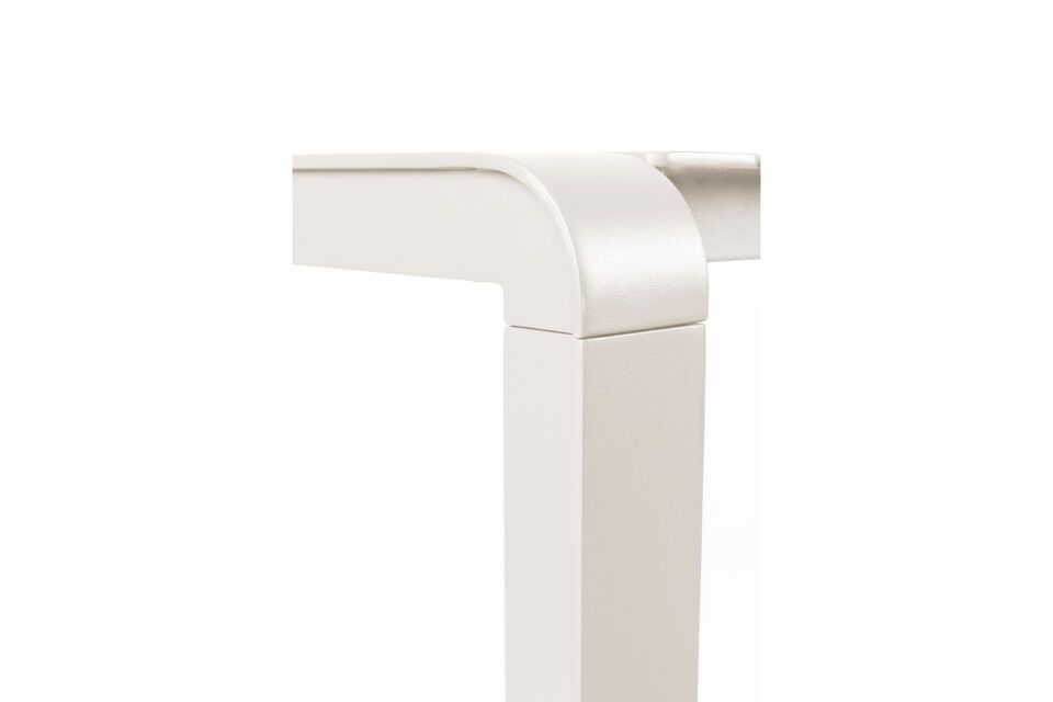 Mesa de aluminio blanco Vondel - 7