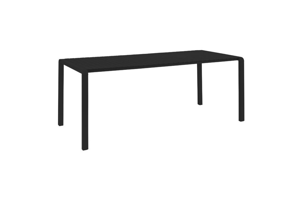 Mesa de aluminio negro Vondel Zuiver