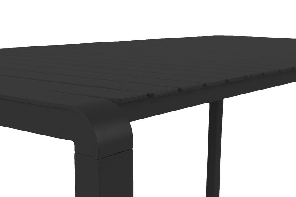 Mesa de aluminio negro Vondel - 4