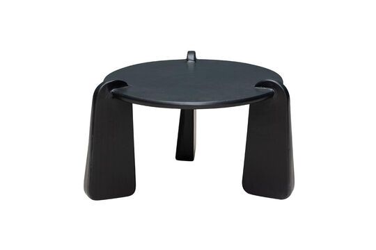 Mesa de centro Carnac de aluminio negro Clipped