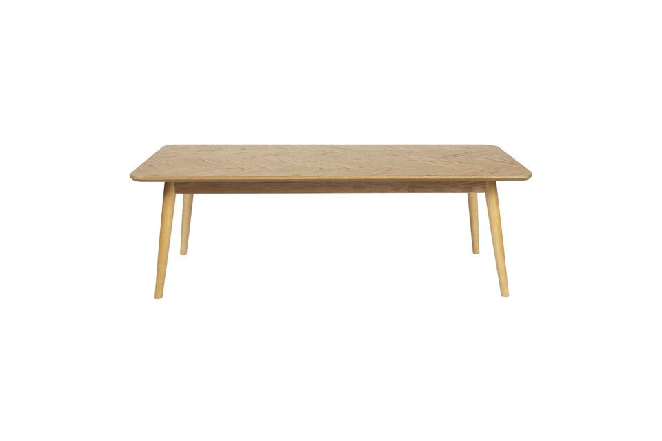 Mesa de centro de madera beige Fabio - 1