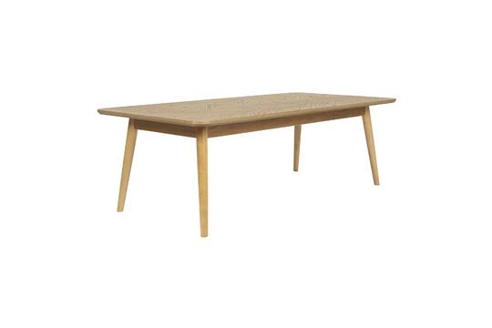 Mesa de centro de madera beige Fabio Clipped