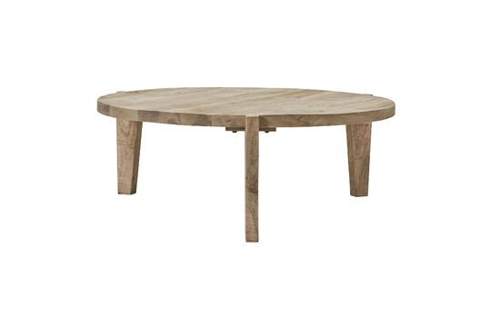 Mesa de centro de madera clara Bali Clipped