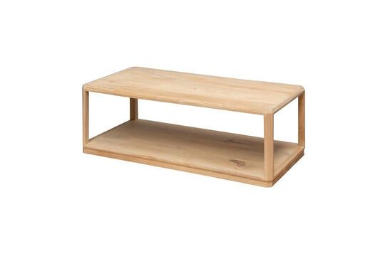 Mesa de centro de madera clara Jill Clipped