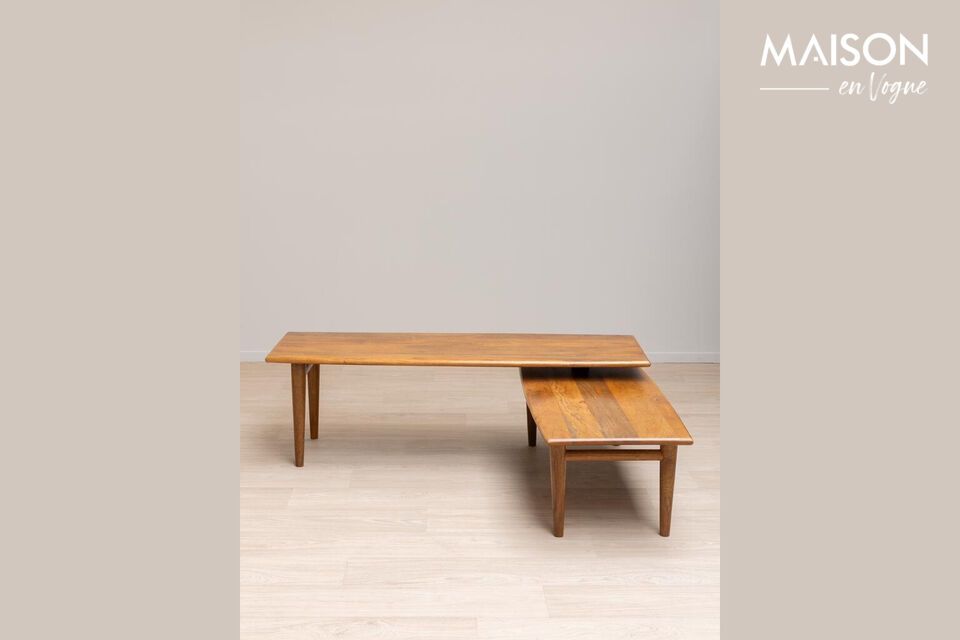 Descubra un elemento esencial para su salón con nuestra mesa de centro de madera de mango