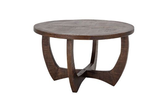 Mesa de centro de madera de mango marrón Jassy Clipped