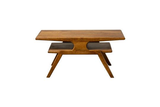 Mesa de centro de madera oscura Bazaine Clipped