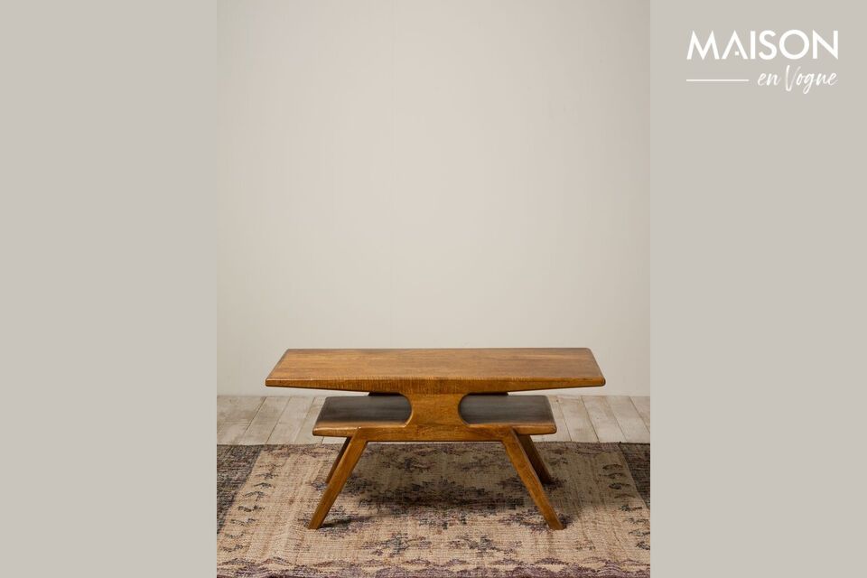 Mesa de centro de madera oscura Bazaine Chehoma