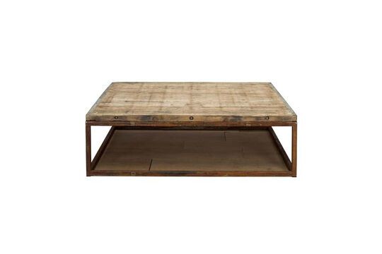 Mesa de centro de madera oscura Briquetterie Clipped