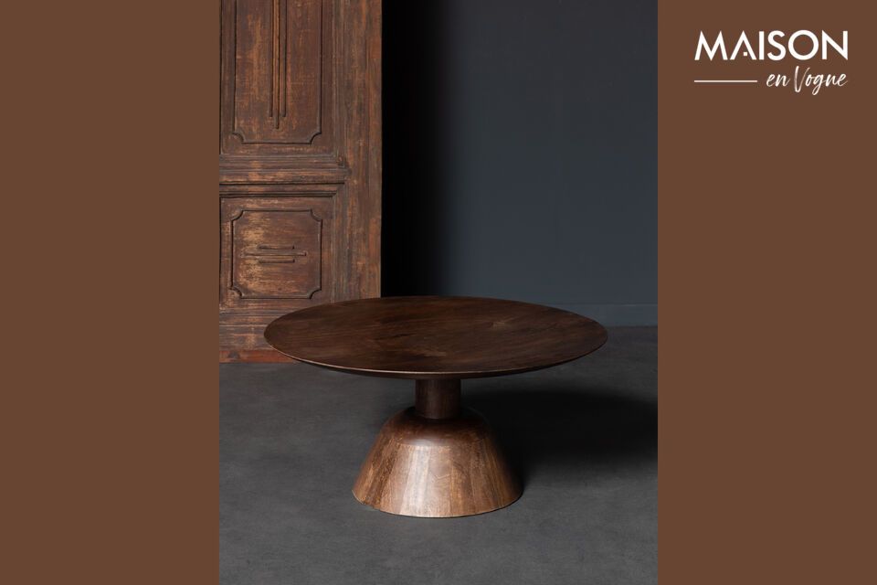 Mesa de centro Everdel de madera oscura Chehoma