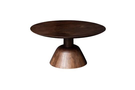 Mesa de centro Everdel de madera oscura Clipped