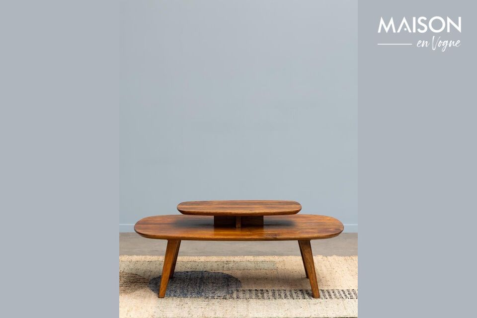 Mesa de centro Mulder de madera oscura Chehoma