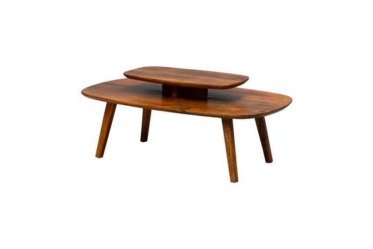 Mesa de centro Mulder de madera oscura Clipped