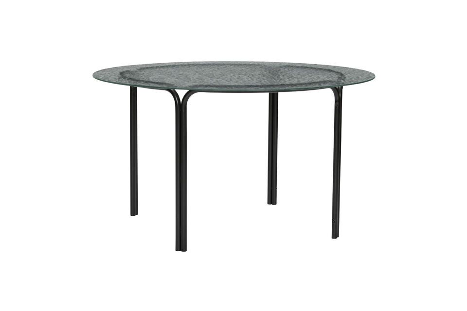 Mesa de centro Orbit de cristal negro Hübsch