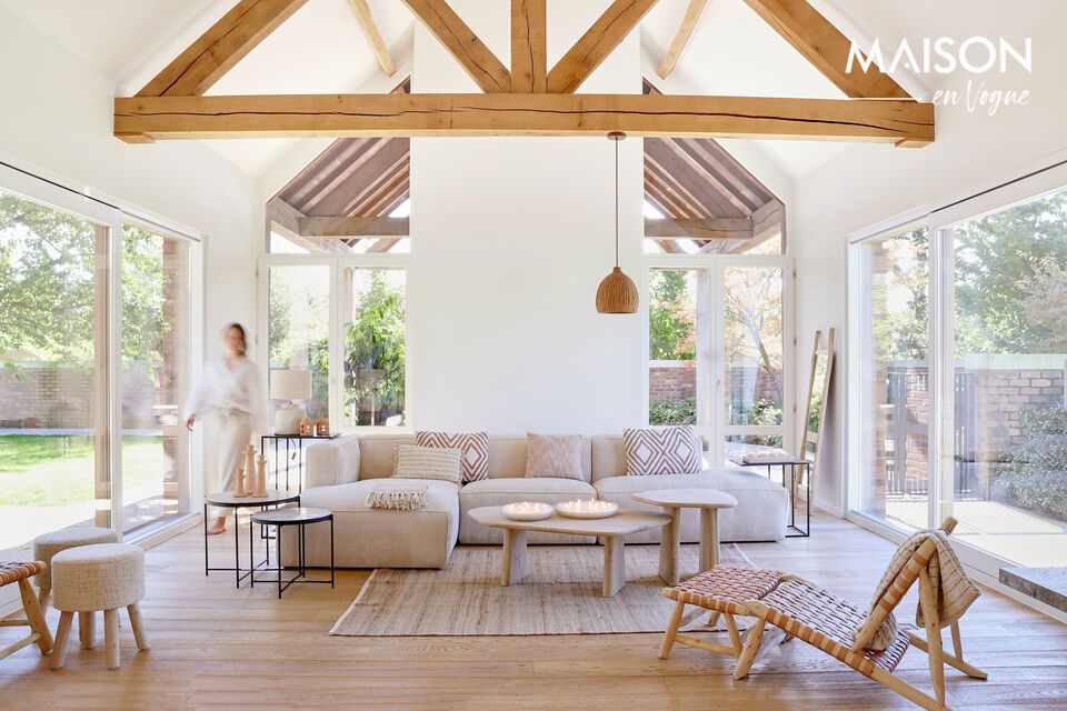 Elegancia natural y contemporánea para su salón.