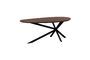 Miniatura Mesa de comedor Alegre de madera oscura Clipped