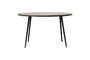 Miniatura Mesa de comedor Club de madera negra Clipped