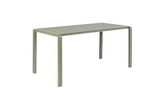 Mesa de comedor de aluminio verde Vondel Clipped