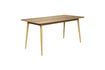 Miniatura Mesa de comedor de madera beige 160cm Fabio 1